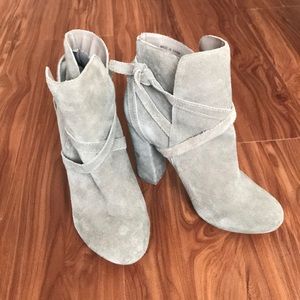 Tan suede booties STEVE MADDEN
